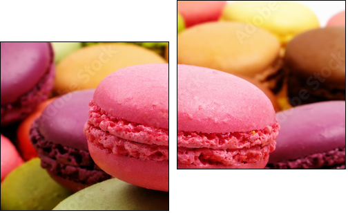 macarons - Two-piece canvas print, Diptych