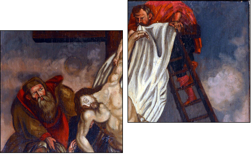 Deposition from the Cross - Two-piece canvas print, Diptych
