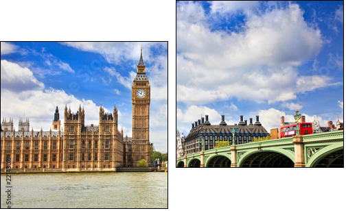 Big Ben and Houses of Parliament - Two-piece canvas print, Diptych