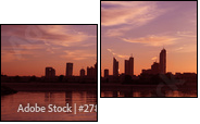 Cityscape Dubai, Sunset - Two-piece canvas print, Diptych