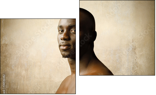 African beauty - Two-piece canvas print, Diptych