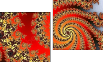 fractal graphic - Two-piece canvas print, Diptych