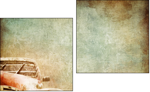 Old Car - Two-piece canvas print, Diptych