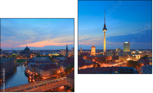 Berlin - Two-piece canvas print, Diptych