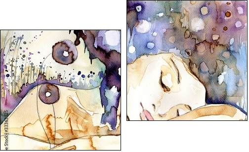 marzenia senne - Two-piece canvas print, Diptych