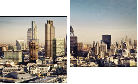 City of London - Two-piece canvas print, Diptych