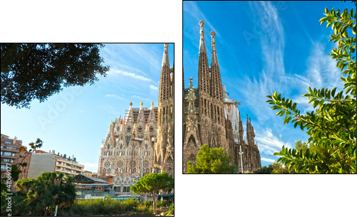 La Sagrada Familia, Barcelona, spain. - Two-piece canvas print, Diptych