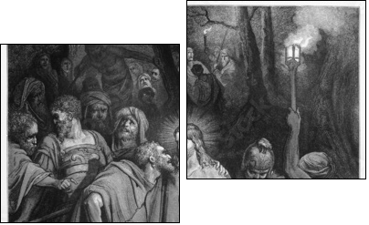 The Kiss of Judas - Two-piece canvas print, Diptych