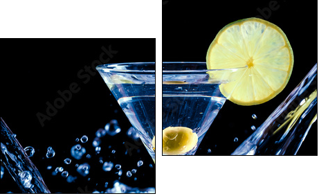 fresh coctail - Two-piece canvas print, Diptych