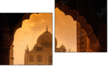 Taj Mahal - Two-piece canvas print, Diptych