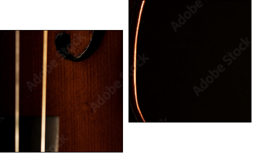 Part of violin - Two-piece canvas print, Diptych