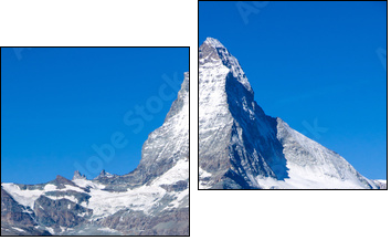 The Matterhorn in Switzerland - Two-piece canvas print, Diptych
