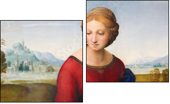 Madonna of the Meadow by Raphael (1505) - Two-piece canvas print, Diptych