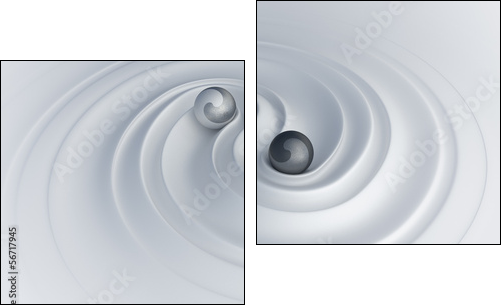 YinYang #29 - Two-piece canvas print, Diptych