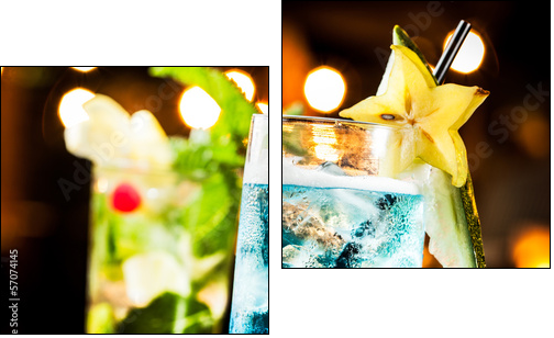 Party Cocktail - Two-piece canvas print, Diptych