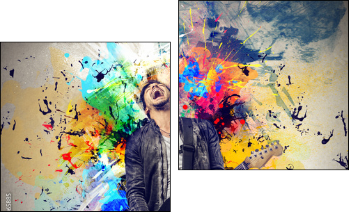 concert - Two-piece canvas print, Diptych