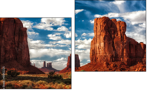 Monument Valley - Two-piece canvas print, Diptych