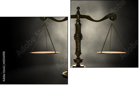 Scales Of Justice - Two-piece canvas print, Diptych