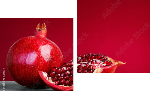 pomegranate fruit - Two-piece canvas print, Diptych