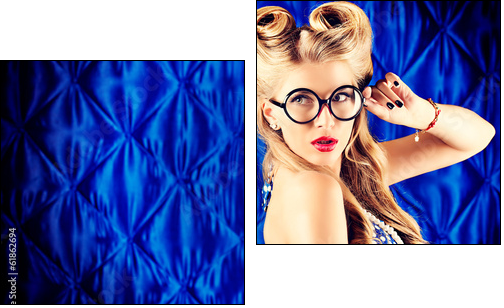 smart blonde - Two-piece canvas print, Diptych