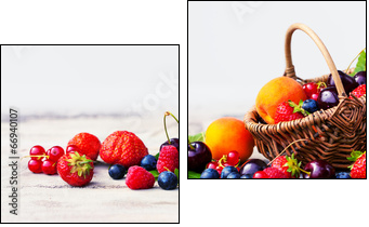 Berries - Two-piece canvas print, Diptych