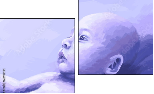 Child - Two-piece canvas print, Diptych
