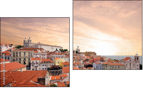 Portugal - Lisbon - Two-piece canvas print, Diptych