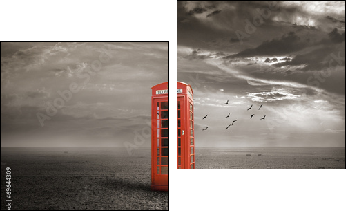 CallBox - Two-piece canvas print, Diptych