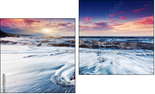 sea - Two-piece canvas print, Diptych
