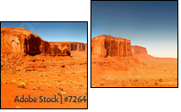 High Resolution Image of Monument Valley Arizona - Two-piece canvas print, Diptych