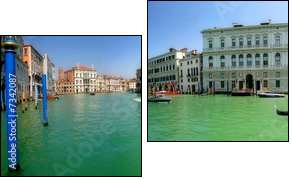 Venice. Grand Canal (panorama). - Two-piece canvas print, Diptych