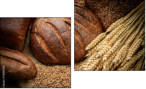 The Bread - Two-piece canvas print, Diptych