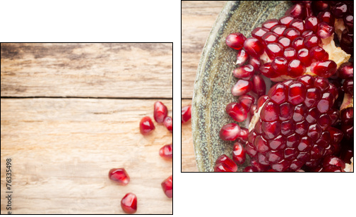 Pomegranate. - Two-piece canvas print, Diptych