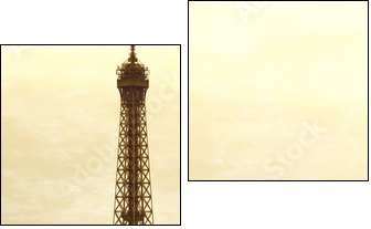 Old Eiffel Tower - Two-piece canvas print, Diptych