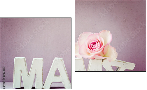 Blossom -love - Two-piece canvas print, Diptych