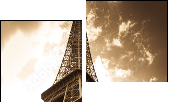 Eiffel Tower - Two-piece canvas print, Diptych