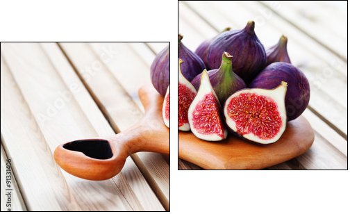 fresh figs - Two-piece canvas print, Diptych