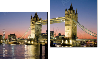 Tower Bridge Panorama - Two-piece canvas print, Diptych