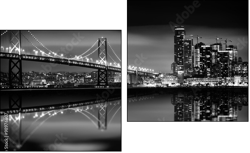 The San Francisco Bay - Two-piece canvas print, Diptych