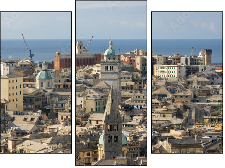 Genova, centro storico - Three-piece canvas print, Triptych