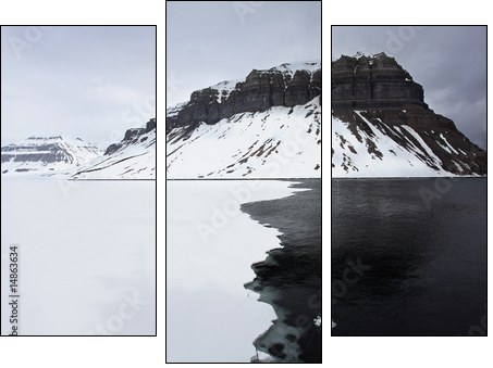 Spitzbergen - Three-piece canvas print, Triptych