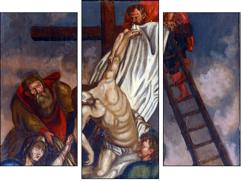 Deposition from the Cross - Three-piece canvas print, Triptych