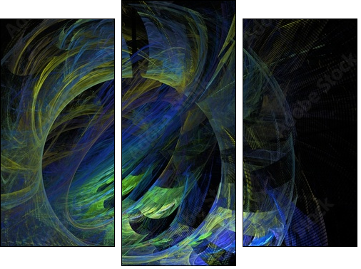 universum fantasie - Three-piece canvas print, Triptych