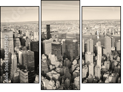New York City Manhattan panorama aerial view - Three-piece canvas print, Triptych