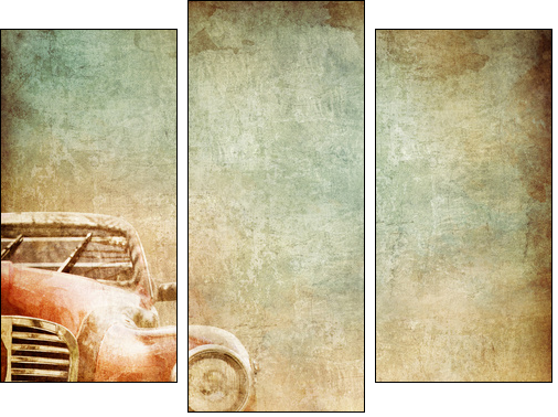 Old Car - Three-piece canvas print, Triptych