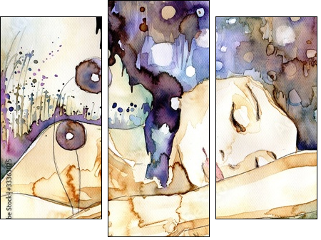 marzenia senne - Three-piece canvas print, Triptych