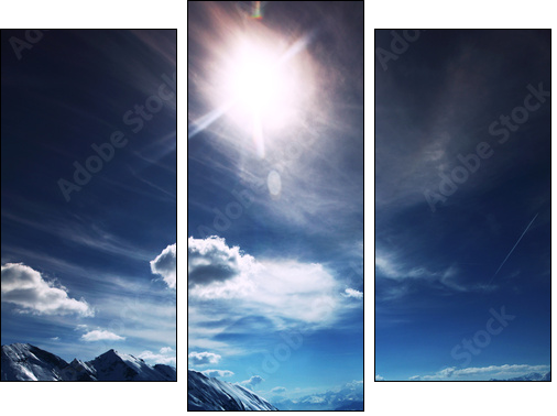 top of mountains - Three-piece canvas print, Triptych