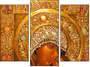 orthodox icon - Three-piece canvas print, Triptych