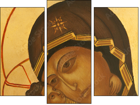 orthodox icon - Three-piece canvas print, Triptych