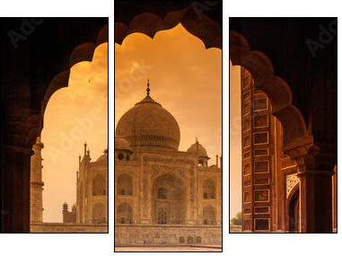 Taj Mahal - Three-piece canvas print, Triptych